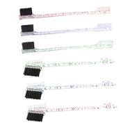 PLAFOPE 6pcs Double-ended Eyebrow Brush Comb Set with Tiny Hairline Hairbrushes, Multi-color Brow Shaping Tools for Precise Makeup and Eyebrow Grooming in Beauty Routine