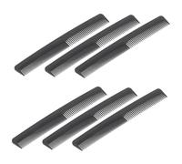 PLAFOPE 6pcs Double Tooth Carbon Fiber Comb for Men Women Wide Tooth Detangling Brush Hair Combs