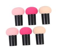 PLAFOPE 6PCS Dual-use Mushroom Makeup Sponges Set for Wet and Dry Foundation Application Ergonomic Mushroom Head Design for Precise Eyeshadow and Blending Versatile Cosmetic Puff Kit with