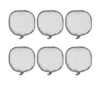 PLAFOPE 6pcs Elastic Wig Cap Hair Net Breathable Mesh Square 6x7cm Wig Making Accessories for Salon and Personal Use