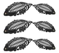 PLAFOPE 6pcs Floral Decor Hair Clips Simple Hair Clip Fish Shaped Abs Material Does Not Hurt Scalp Women Ladies at Home