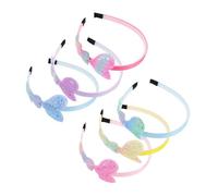 PLAFOPE 6pcs Gradient Colorful Heart Headband for Comfortable Non-slip Hair Accessories Creative Rainbow Hairbands to Enhance Aesthetic Sense and Foster Independence