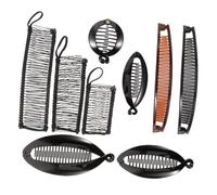 PLAFOPE 6pcs Hair Clamp Banana Hair Clip Stylish Fish Tail Hairpin for Shower Cooking Random Color