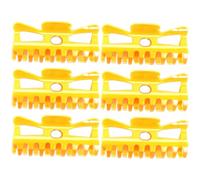 PLAFOPE 6pcs Hot Curler Claw Clips for Hair Styling U-shaped Hair Fixing Clips for Curls and Waves