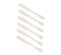 PLAFOPE 6pcs Metal Face Cream Applicators Silver Cosmetic Spatulas for Skincare Mask Mixing and Even Lotion Application Beauty Scoops for Reducing Waste and Precise Use