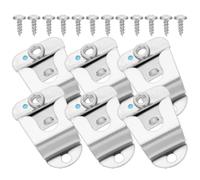PLAFOPE 6pcs Mic Clip Microphone Hanging up Clip Stainless Steel Holder for Ham Radio Secure Mobile Microphone Mountable Vehicle Cb Radio Hanger