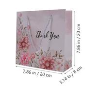 PLAFOPE 6pcs Paper Bags for Presents with Handles, Portable and Delicate Style, for Festivals and Shopping, Beautiful Wrapping Bags for Mother's Day and Flower Arrangements