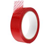 PLAFOPE 6pcs Red Tamper Security Tape Heavy Duty Void Tape with Visible Tamper Evidence for Secure Sealing and Anti-swap Protection Parcels and Packages