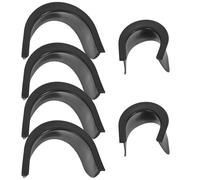 PLAFOPE 6pcs Replaceable Plastic Pool Table Liner Billiard Pocket Protector Set with 4 Large and 2 Medium Corner Liners for Snooker Table Daily Use