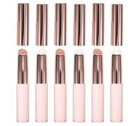 PLAFOPE 6pcs Silicone Lip Brush: Reusable Makeup Brush For Lipstick & Lip Gloss - Convenient Makeup Tool For On-The-Go Use Easy To Clean