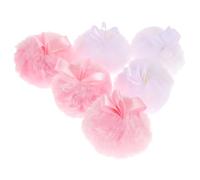 PLAFOPE 6pcs Small Soft Makeup Powder for Women Cosmetic Applicator Tools Lightweight Portable Face and Body Dusting Powder Pads