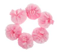 PLAFOPE 6pcs Soft Powder Puff for Makeup Blending Fluffy Plush Ball Shape Facial and Compact Puff Applicator Portable for Gentle Skin Care Diaper Changing and Travel Touchups