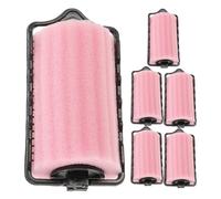 PLAFOPE 6pcs Soft Sponge Hair Rollers for Long Hair, Heatless Overnight Curlers with 4cm Large Diameter, Comfortable No-damage Styling Tools for Sleep and Blowout