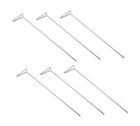 PLAFOPE 6pcs Stainless Steel Cell Spreaders Laboratory Triangular End Reusable High Temperature Sterilization Microbiology Coating Rods for Petri Dishes