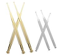 PLAFOPE 6pcs Stainless Steel Ear Acupuncture Probe Pen Set for Precise Ear Point Detection, Facial Reflexology and Massage Tool Kit for Body Pressure Stimulation, Travel-Friendly Self-Care Device