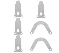 PLAFOPE 6pcs Tongue Shape Valve Plates Air Compressor Accessories Kit with U Shaped and V Shaped Alloy Iron Valve Plates for Pressure Stability and Airflow Regulation