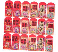 PLAFOPE 72pcs Chinese Folding Red Envelopes for Year Horse Traditional Lucky Hong Bao Money Packets for Spring Festival Lunar Year Family Business Gift Giving