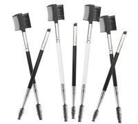 PLAFOPE 7pcs Double-end Makeup Brush Set Professional Makeup Tools Mixed Style for Daily Beauty Routine