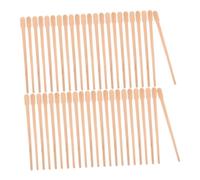 PLAFOPE 800pcs Wooden Waxing Sticks for Hard Wax Oval Flat Head 88mm Single Use Body Hair Waxing Applicators for Nose, Eyebrow, Lip Hair Removal