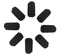 PLAFOPE 8pcs Black Sponge Hair Curlers for Women, Soft Sleeping Curlers with Voluminous Roots Effect, Trendy Natural-looking Bangs Rollers for Easy Heatless Styling at Home