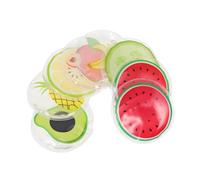 PLAFOPE 8Pcs Reusable Fruit Pattern Cooling Eye Pads Comfortable Ice Cold Therapy Patches for Summer Relief Lightweight Breathable Eye Compress for Tired and Skin Brightening