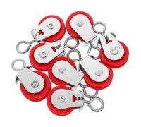 PLAFOPE 8Pcs Sturdy Greenhouse Vent Pulleys Multi-use Door Wheels for Easy Airflow Management Compact Vent Clip Accessories for Daily Use Greenhouse Gardening