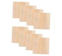 PLAFOPE 8pcs Unfinished Solid Pine Wood Picture Frames Blank Square Panels for DIY Crafting Painting Projects Wood Boards for Artistic Clay Decoration and Custom Photo Displays
