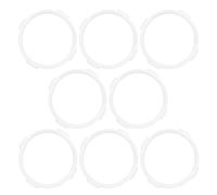 PLAFOPE 8Pcs White Hamster Cage Tunnel Connectors Curved and Straight Tube Joiners for DIY Mouse Cage Expansion Replacement Pet Habitat