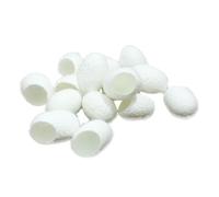 PLAFOPE 90pcs Natural Silk Silkworm Balls for Facial Cleansing and Blackhead Removal, Easy to Use Skin Care Tool for Makeup Removal under Eye Cleaning