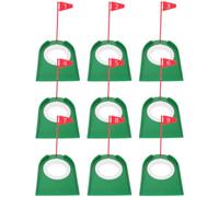 PLAFOPE 9pcs Golf Putting Hole Cups Set Plastic Golf Training Aid for Practice Accuracy Portable Abs Material Suitable for Outdoor the Field Use