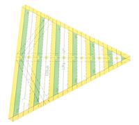 PLAFOPE Acrylic Sewing Patchwork Ruler for Dressmaking and Quilting, Sturdy and Easy to Operate Sewing Rulers Tool for DIY Cloth Cutting and Stitching Projects