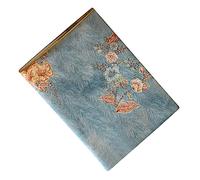 PLAFOPE Adjustable A5 Size Book Cover Gold Stamping Silk-Like Fabric Protective Sleeve for Notebooks and Student Books Sturdy for School and Office Use