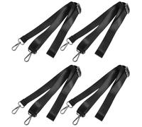 PLAFOPE Adjustable Elastic Leg Straps Sturdy and Suitable for Daily Use 4pcs for Horse Blanket in Black Nylon for Securing Horse Rug and Blanket