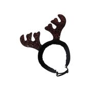 PLAFOPE Adorable Pet Headdress Christmas Reindeer Ears Hair Band for Dog Pet Grooming Hoop