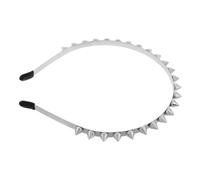 PLAFOPE Alloy Punk Spiked Headband for Women Gothic Festival Hair Accessory with Metal Rivets Edgy Safety Design for Concerts Cosplay and Alternative Fashion