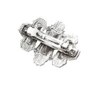 PLAFOPE Antiquing Hair Clip with Crystal Diamonds, Silver and Purple Spring Buckle Ponytail Clip for Women Daily Party Styling Accessories