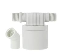 PLAFOPE Automatic and Nylon Float Ball Valve 1/2 Inch Water Level Controller with Long Life Easy to Use Design for Water Towers and Industrial Applications