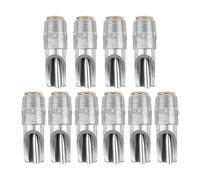 PLAFOPE Automatic Pig Water Dispenser Stainless Steel Duckbill Type 10pcs with Splash-Proof Feature for Growers and Sows