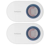 PLAFOPE Automatic Toothpaste Dispenser with Contemporary Aesthetic Wall Mounted 2pcs Toothpaste Squeezer Multi-Purpose Pp Material for Bathroom Use Suitable and Adults