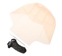 PLAFOPE Bald Head Cap Set Latex Bald Cap for Adults Cosplay Wig Accessory Party Costume Realistic Head Cover Comfortable