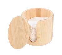 PLAFOPE Bamboo Fiber Makeup Remover Pads Set, 3 Layers White Reusable Rounded Cotton Rounds, Gentle Face Cleansing Tool for Women, Eco-friendly Skincare Accessory for Daily Use