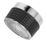 PLAFOPE Barbecue Grill Knob Replacement 8Mm Diameter Gas Stove Switch Knobs with Black Rubber Ring, Non-Slip Rotating Control for Electric Cooktops, Ovens, and Camping Grills