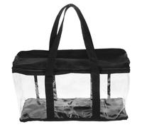 PLAFOPE Baseball Cap Storage Bag with Zipper and Adjustable Strap, Large Capacity Oxford Cloth and Pvc Tote Bag for Women, for Stadiums and Outdoor Use