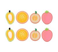 PLAFOPE Bath Sponges and Babies, Soft Sponge Material Fruit Shaped 8pcs with Exfoliating Function to Remove Dead Skin and Fatigue, for Gentle Bathing and Showering