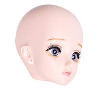 PLAFOPE Beige Plastic Lash Training Tool Mannequin Head for DIY Eyelash Extension Skills with Precise Control and Easy to Use Design, for Those New to Eyelash Extensions and Training