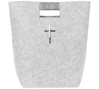PLAFOPE Bible Convenient Christian Bible Carrying Bag with Large Capacity Felt Tote Bag and Sturdy Handle for Men and Women, for Church Study, Shopping and Travel