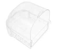 PLAFOPE Bird Cage Bath Box Parrot Shower Basin Multifunctional Plastic Bird Bathtub Hanging outside Most Cages Suitable for Magpie