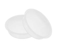 PLAFOPE Bird Water Bowls Easy to Clean Design 2pcs round Plastic Replacement Bird Bath Water Dishes with Secure Mounting Options and for Outdoor Hummingbird