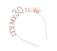 PLAFOPE Birthday Party Hair Hoop with Number and Letter Design Lightweight Comfortable Birthday Headwear for Photo Prop Crown Hairband for Fun Celebration and Gift