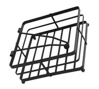 PLAFOPE Black Iron Napkin Holder with Sturdy Bottom Heightening Design, Fine Workmanship Keeps Paper Towels Clean, for Party and Hotel Use, Metal Table Flat Napkin Dispenser Stand